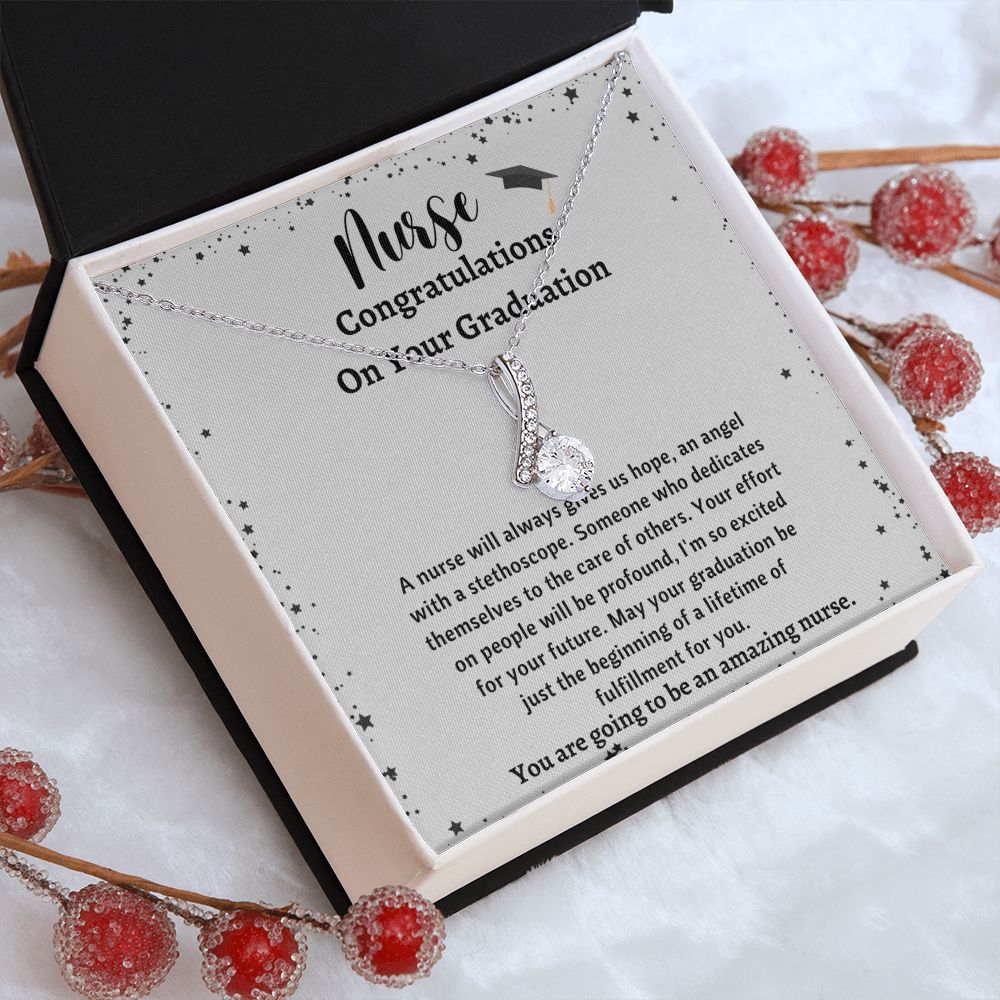 Graduation Necklace For Nurse - Personalized Nurse Gifts for a Special Touch, Graduation Necklace For Nurse, Nurse Graduate Gift, Nursing School SNJW23-030304