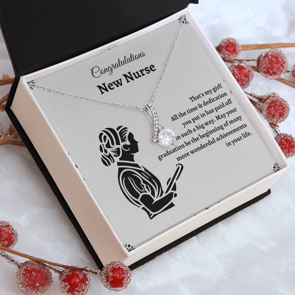Nurse Graduate Necklace - Graduation gifts for nurses that will help them start their careers with confidence SNJW23-030309