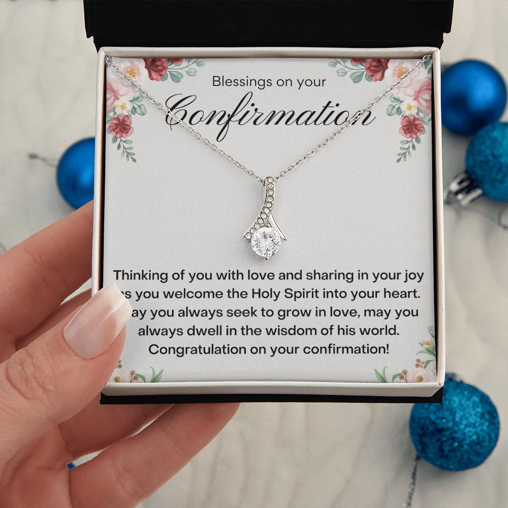 A Collection of Memorable Confirmation Gifts,Alluring Necklace, Confirmation Gifts For daughter, Confirmation Necklace, Christian Gift Necklace, Confirmation Gifts For Girls First Communion SNJW23-280209