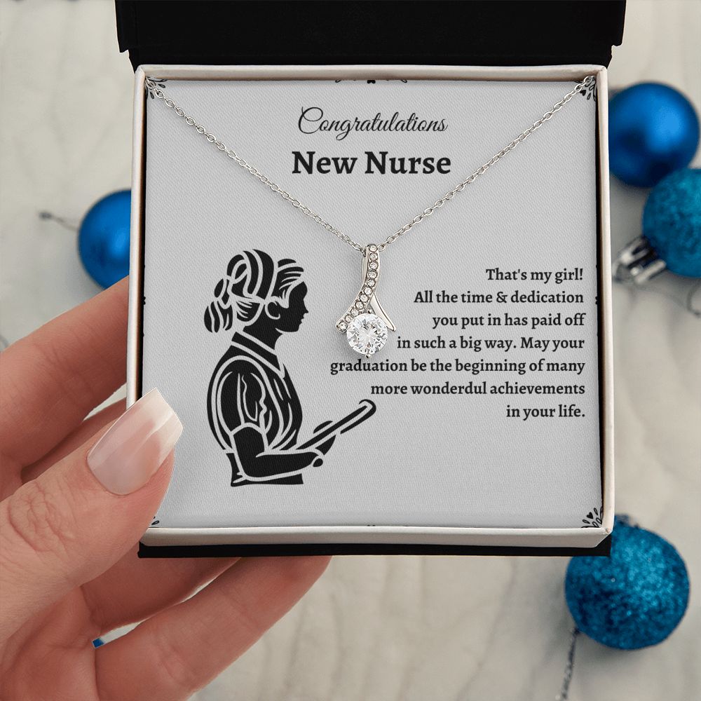 Nurse Graduate Necklace - Graduation gifts for nurses that will help them start their careers with confidence SNJW23-030309