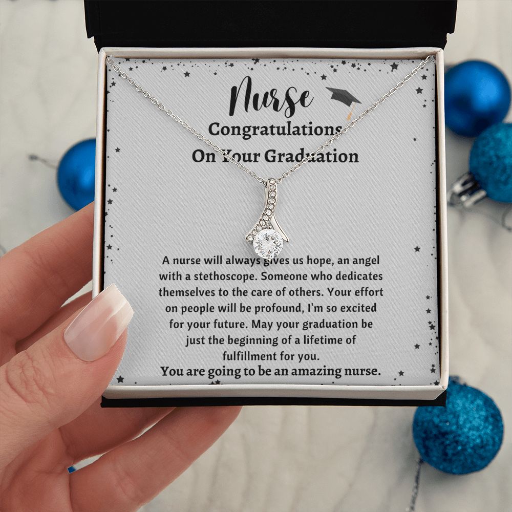 Graduation Necklace For Nurse - Personalized Nurse Gifts for a Special Touch, Graduation Necklace For Nurse, Nurse Graduate Gift, Nursing School SNJW23-030304