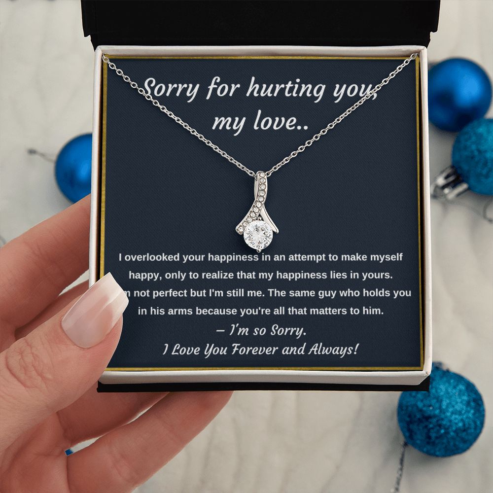 Apology Necklace -  A Meaningful Gift to Say Sorry and Ask for Forgiveness, Apology necklace, Forgiveness gift, I'm sorry necklace SNJW23-020317