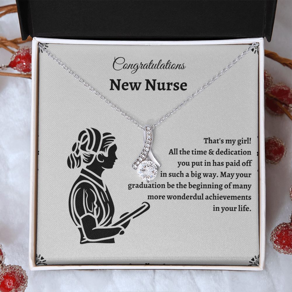 Nurse Graduate Necklace - Graduation gifts for nurses that will help them start their careers with confidence SNJW23-030309