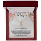 A Token of Remorse - Jewelry Gifts to Say I'm Sorry and Mean It, Apology Necklace For Her, Forgiveness Gift For Girlfriend, I'm Sorry Necklace Gift For Wife SNJW23-020306