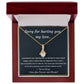Apology Necklace -  A Meaningful Gift to Say Sorry and Ask for Forgiveness, Apology necklace, Forgiveness gift, I'm sorry necklace SNJW23-020317