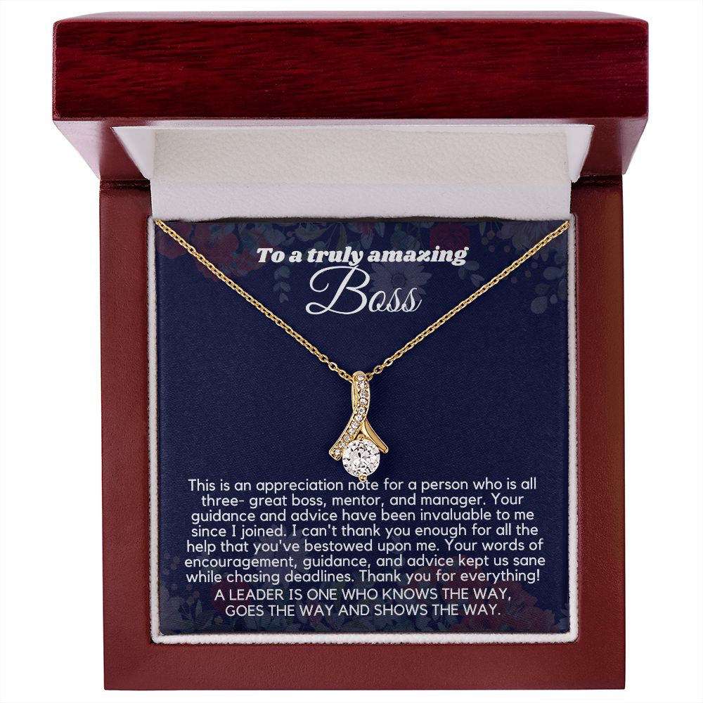 "Personalized Boss Appreciation Gifts for Women Necklace: A Gift That Will Be Treasured"