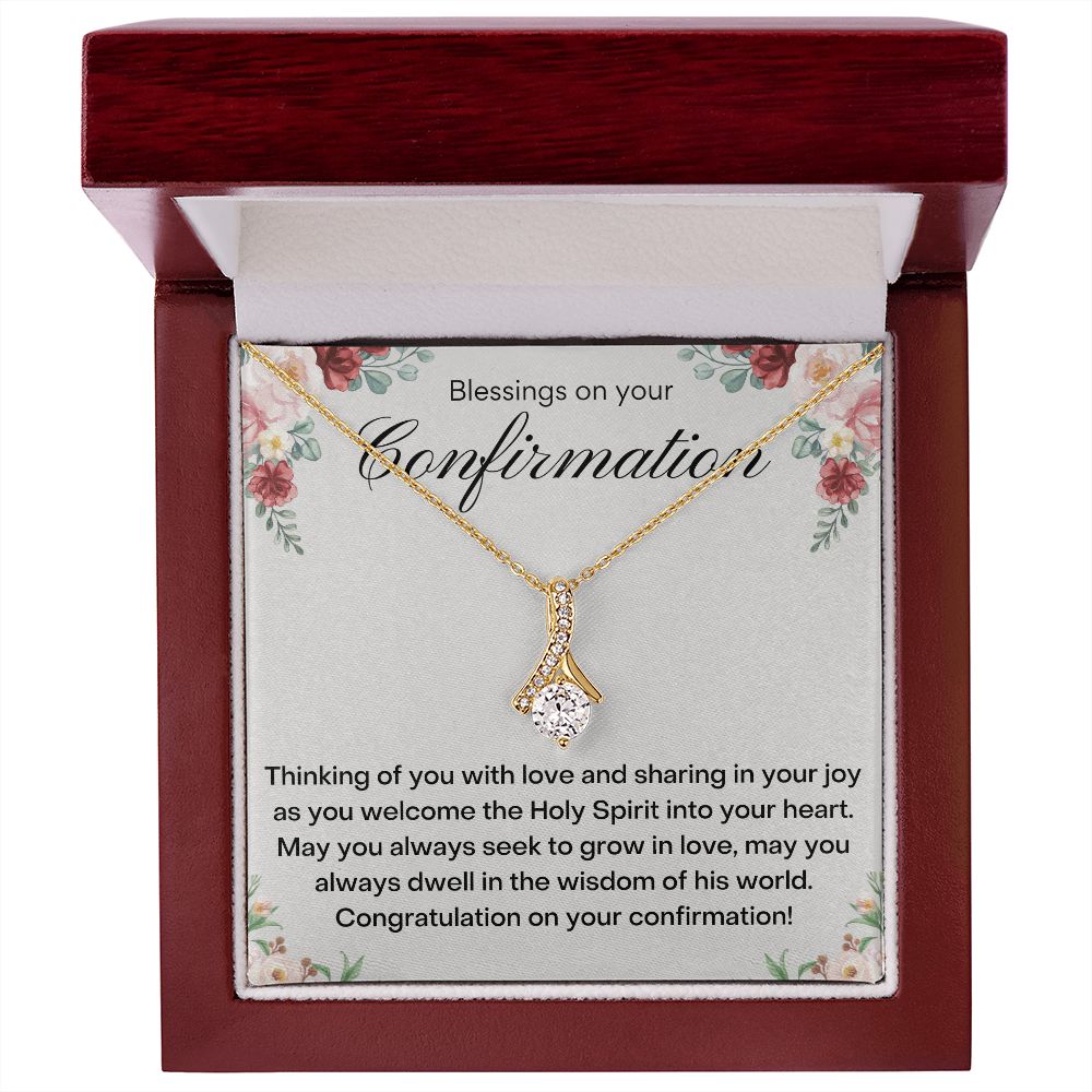 A Collection of Memorable Confirmation Gifts,Alluring Necklace, Confirmation Gifts For daughter, Confirmation Necklace, Christian Gift Necklace, Confirmation Gifts For Girls First Communion SNJW23-280209