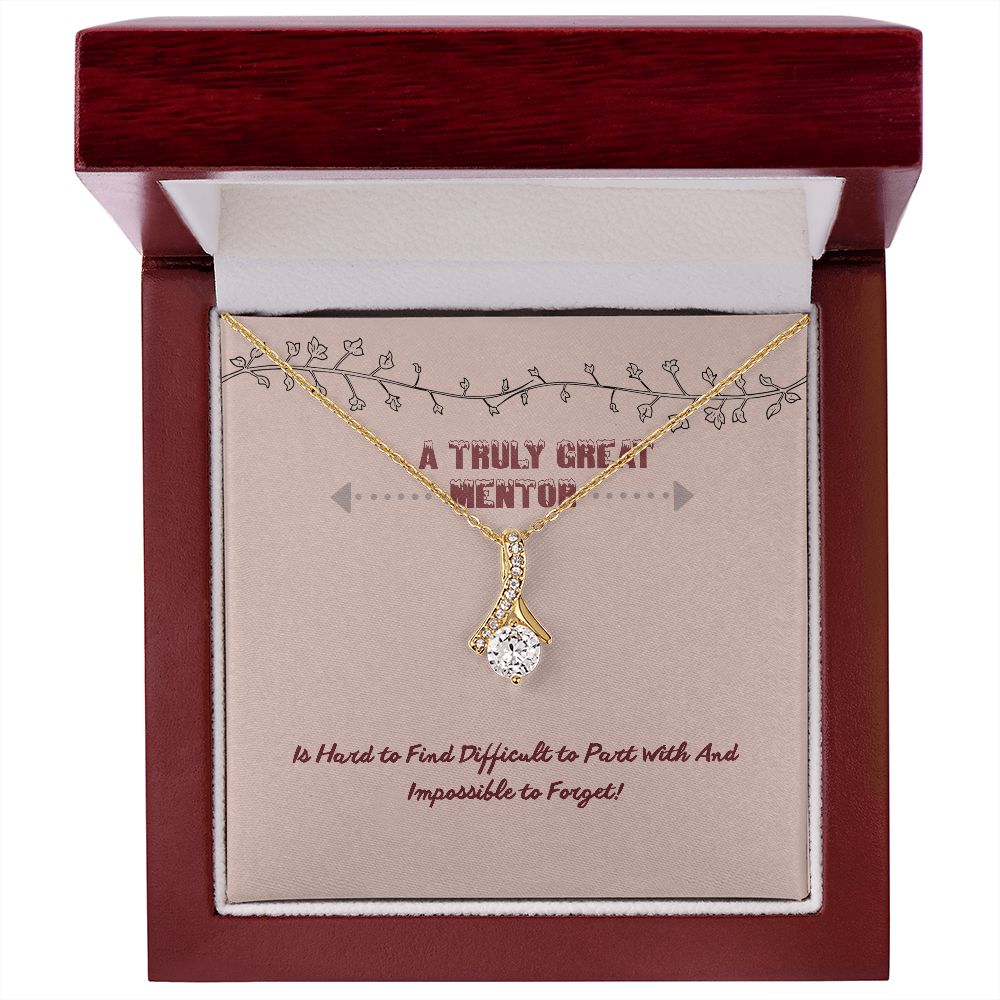 Retirement Gift - A truly great mentor Necklace B09NNHLNVQ