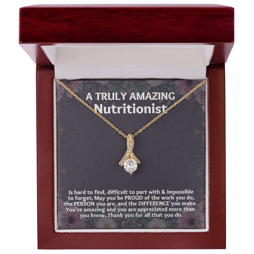 The Meaningful Christmas Gift for Your Dietician: Unique Necklace for Appreciation"