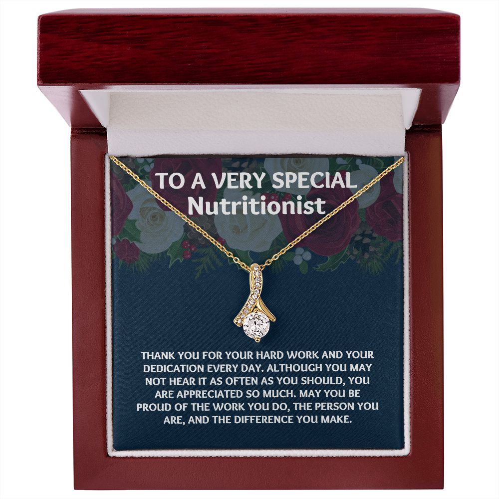 A Meaningful Gift for Your Dietician: Unique Necklace for Gratitude"