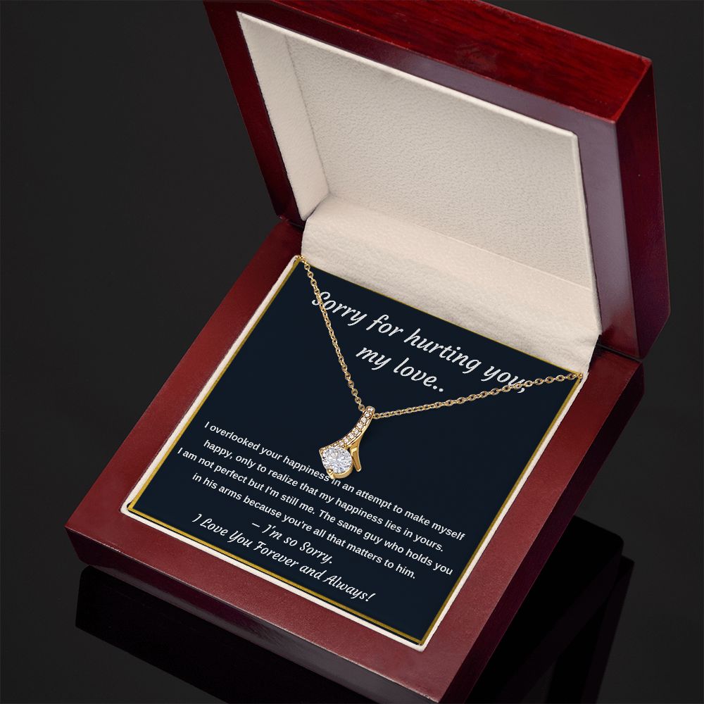 Apology Necklace -  A Meaningful Gift to Say Sorry and Ask for Forgiveness, Apology necklace, Forgiveness gift, I'm sorry necklace SNJW23-020317
