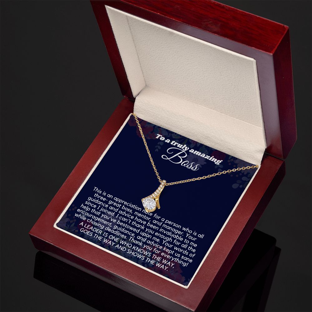 "Personalized Boss Appreciation Gifts for Women Necklace: A Gift That Will Be Treasured"