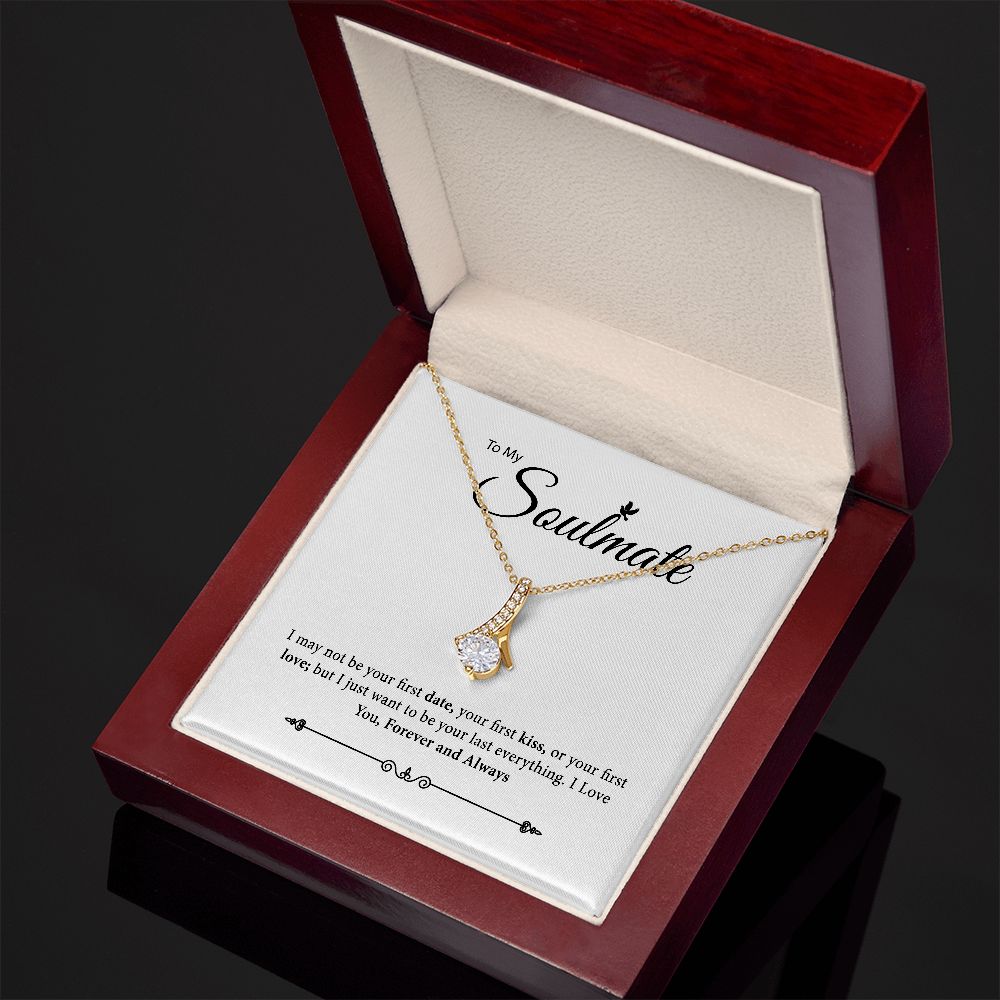 To My Soulmate Necklace, Jewelry Gift For Her, Gift For Soulmate, Soulmate Gift, Soulmate Jewelry, Love Necklace Gifts For Her, Anniversary JWSN110912