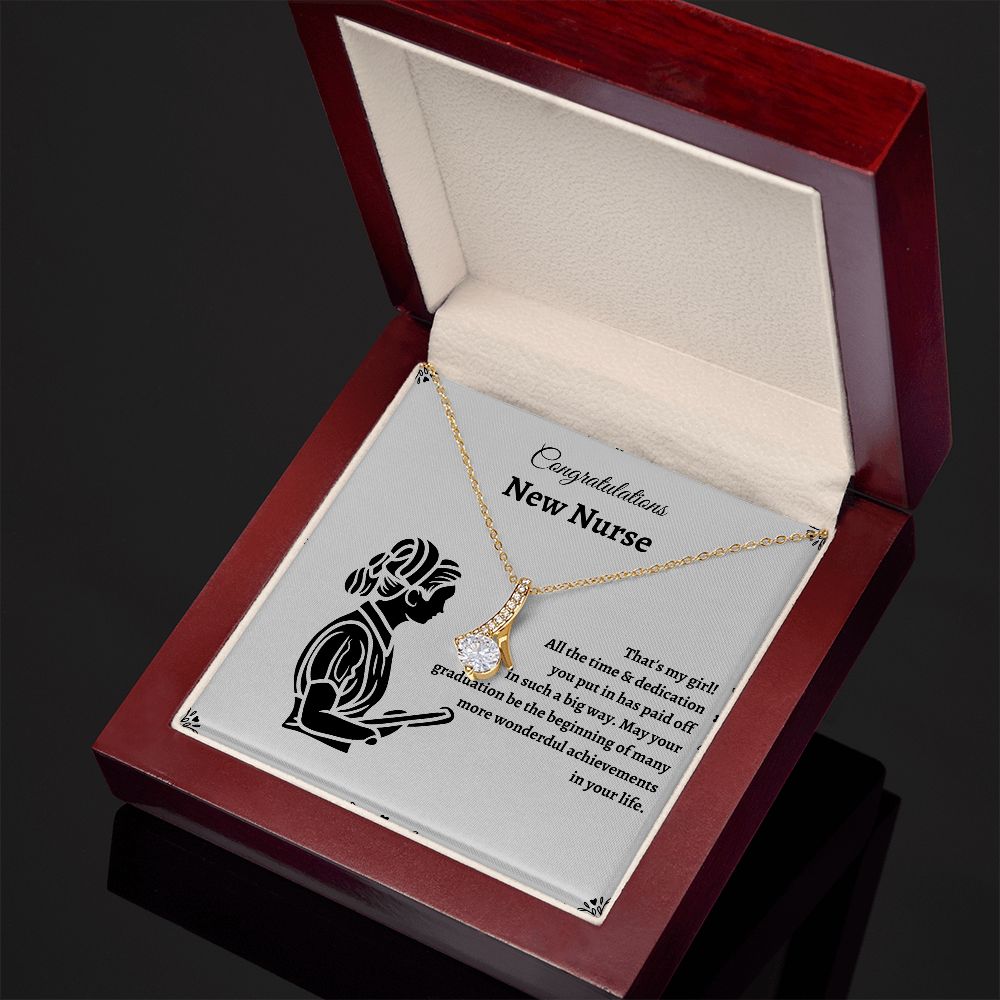 Nurse Graduate Necklace - Graduation gifts for nurses that will help them start their careers with confidence SNJW23-030309