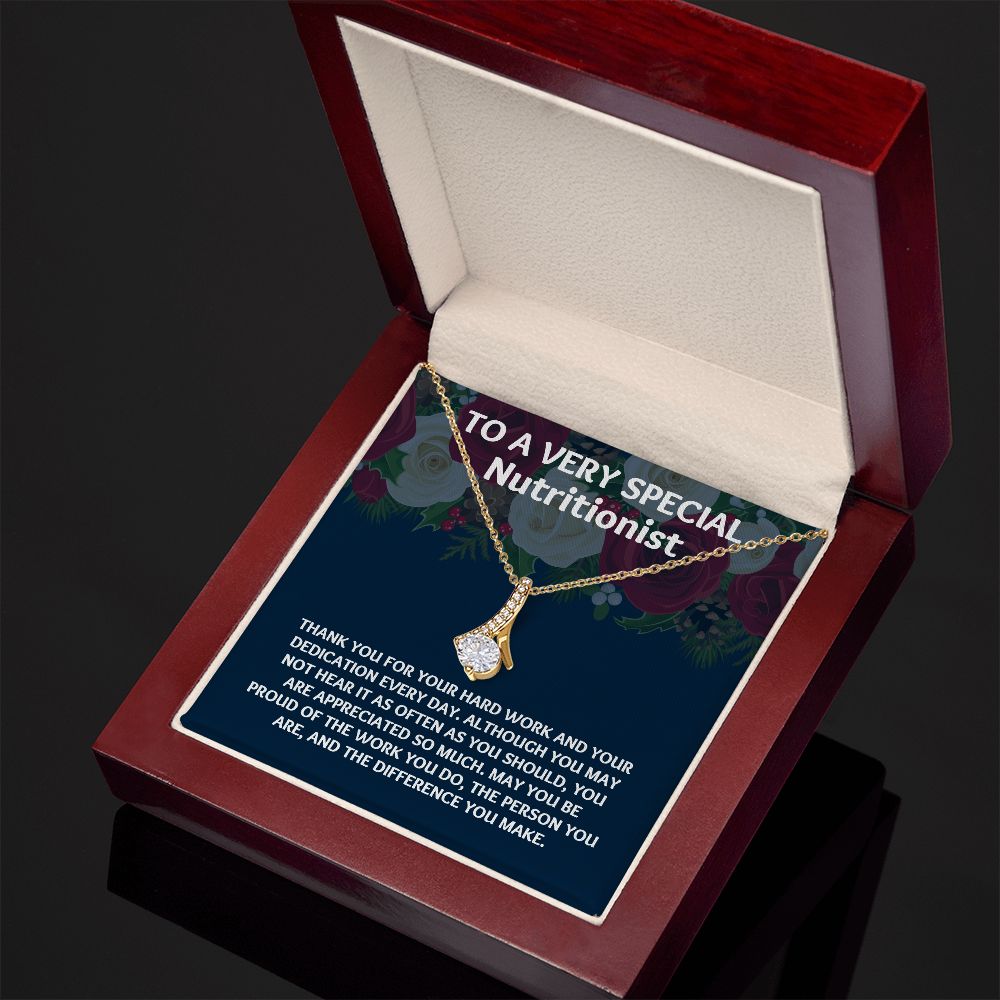 A Meaningful Gift for Your Dietician: Unique Necklace for Gratitude"