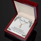 To My Bonus Daughter, Bonus Daughter Gift, Alluring Beauty Necklace, 14k White Gold Gift JWSN110762