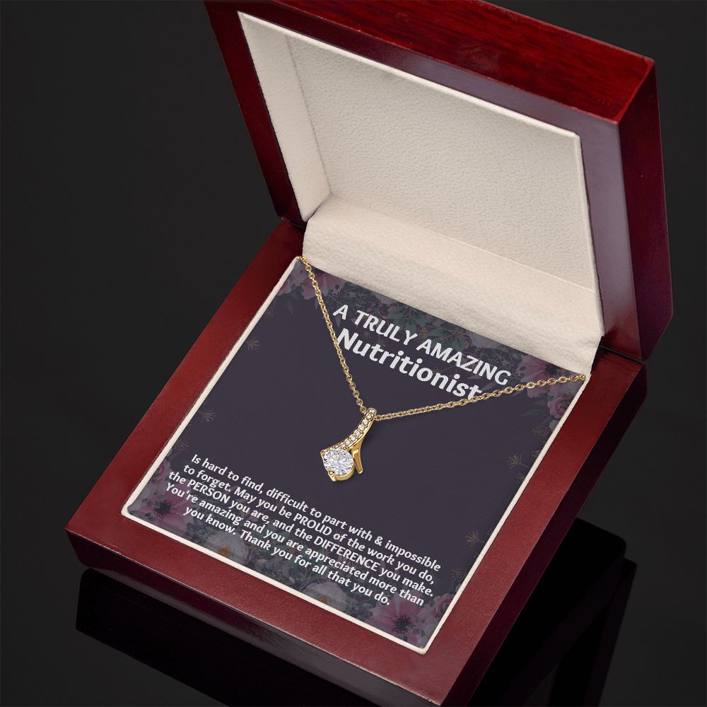 The Meaningful Christmas Gift for Your Dietician: Unique Necklace for Appreciation"