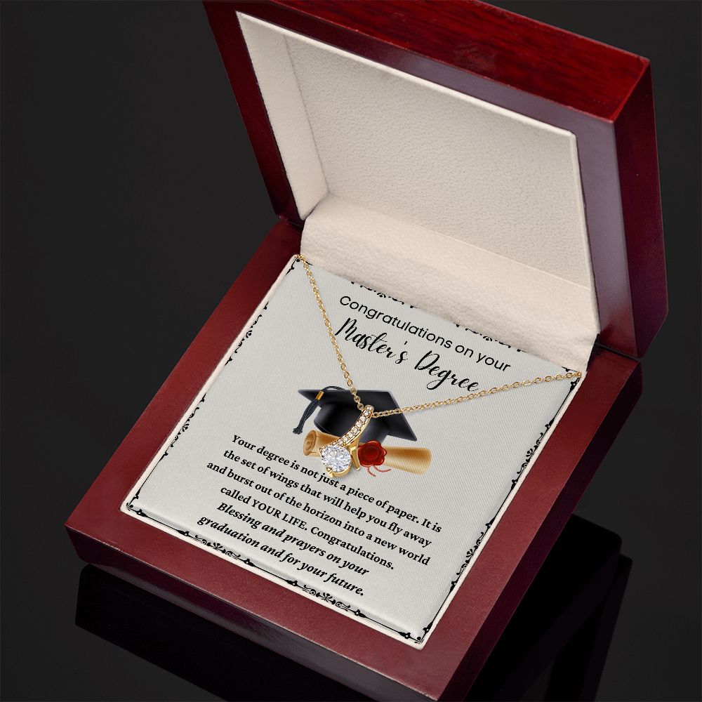 Meaningful Master's Degree Gift for Your Graduating Family Member or Friend,  Masters Gift, Masters Grad Gift, MBA Graduation Gift SNJW23-040305