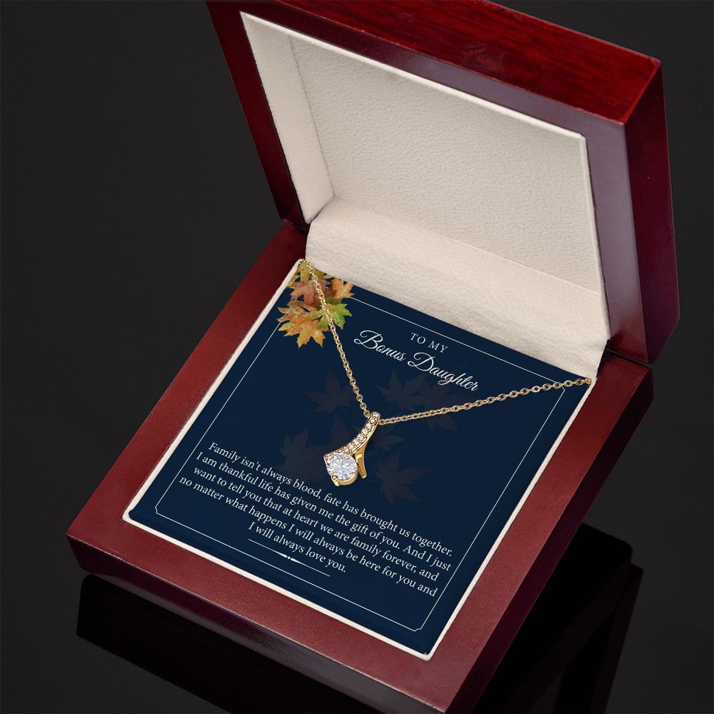 Bonus Daughter Gift, To my Bonus Daughter, Step daughter Gifts from Stepmom, Stepdaughter Gift, Bonus Daughter, Bonus Daughter Necklace JWSN110744 B0BLP6T8SQ