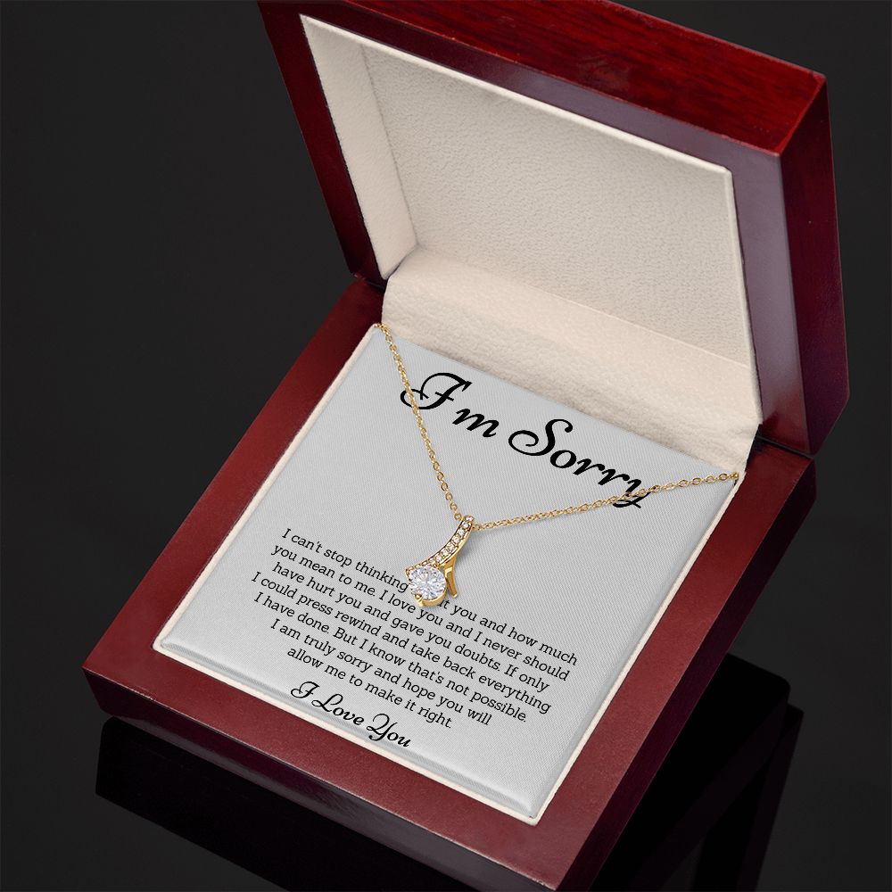 Forgiveness Necklace, Apology Gift  - Make Amends with These Apology Gifts for Her or Him SNJW23-020305
