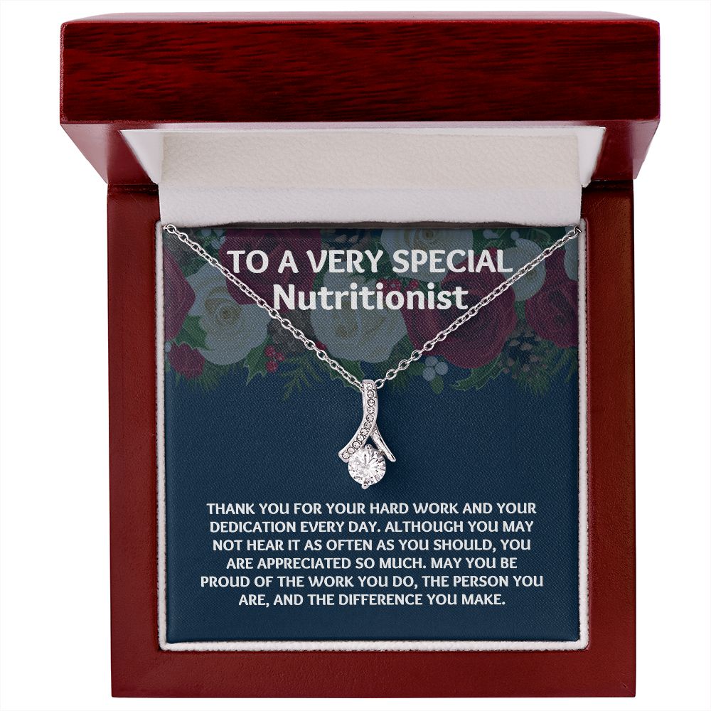 A Meaningful Gift for Your Dietician: Unique Necklace for Gratitude"