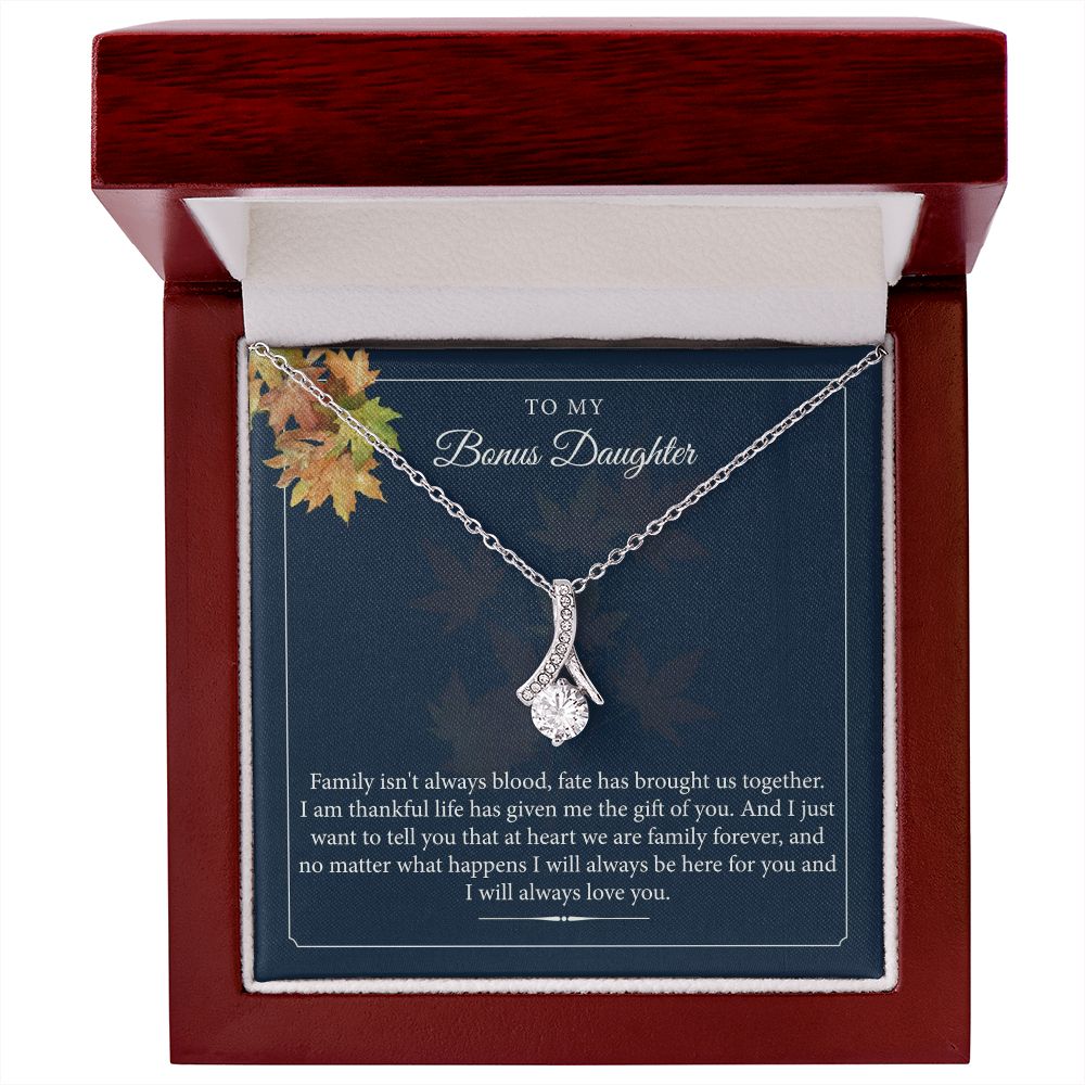 Bonus Daughter Gift, To my Bonus Daughter, Step daughter Gifts from Stepmom, Stepdaughter Gift, Bonus Daughter, Bonus Daughter Necklace JWSN110744 B0BLP6T8SQ