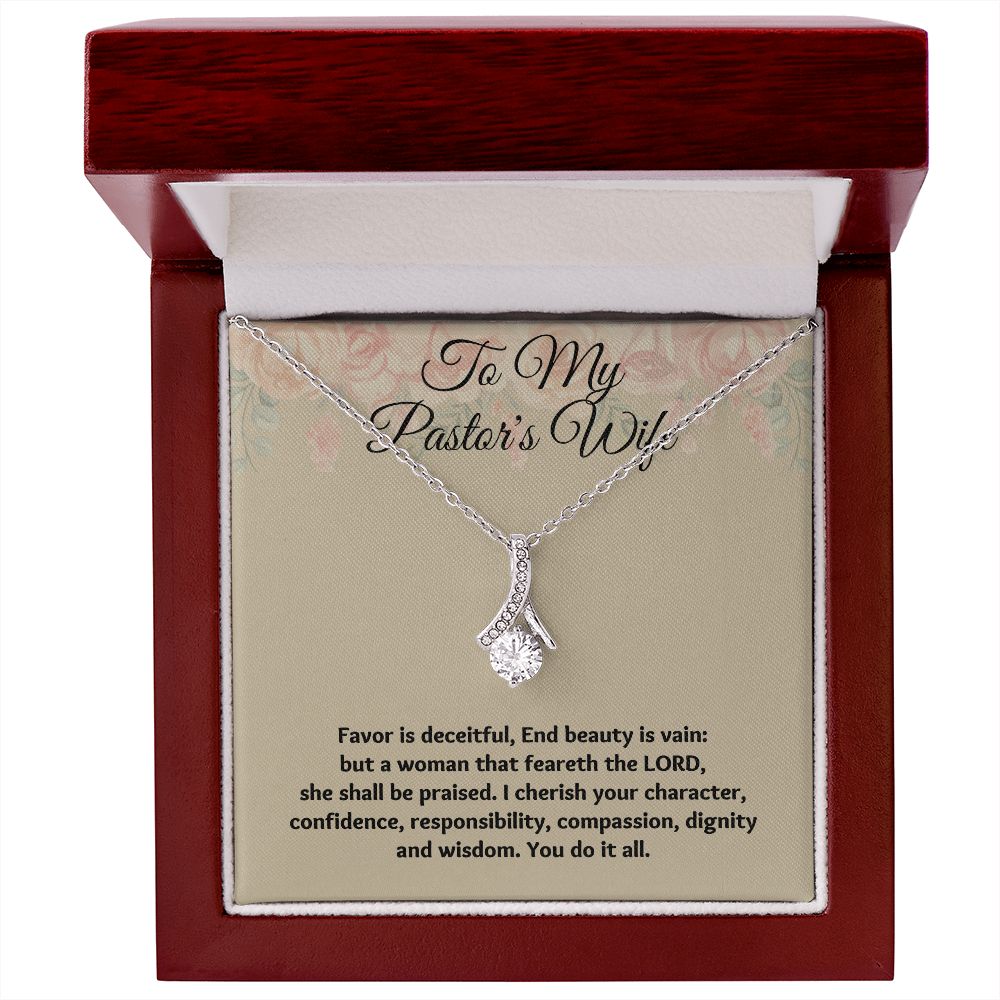 "Holiday Jewelry Gift for Pastor's Wife: Faith-Inspired Necklace to Show Your Appreciation"