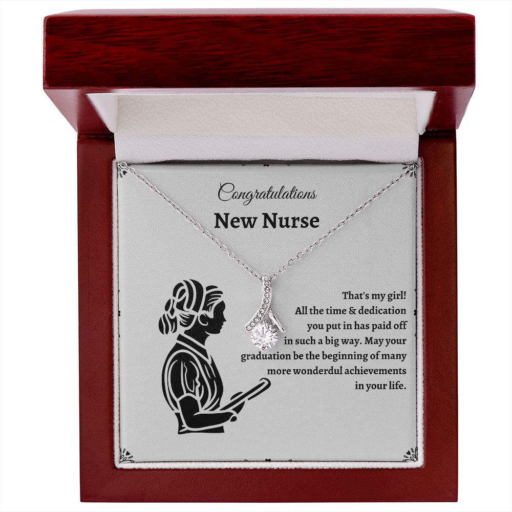 Nurse Graduate Necklace - Graduation gifts for nurses that will help them start their careers with confidence SNJW23-030309