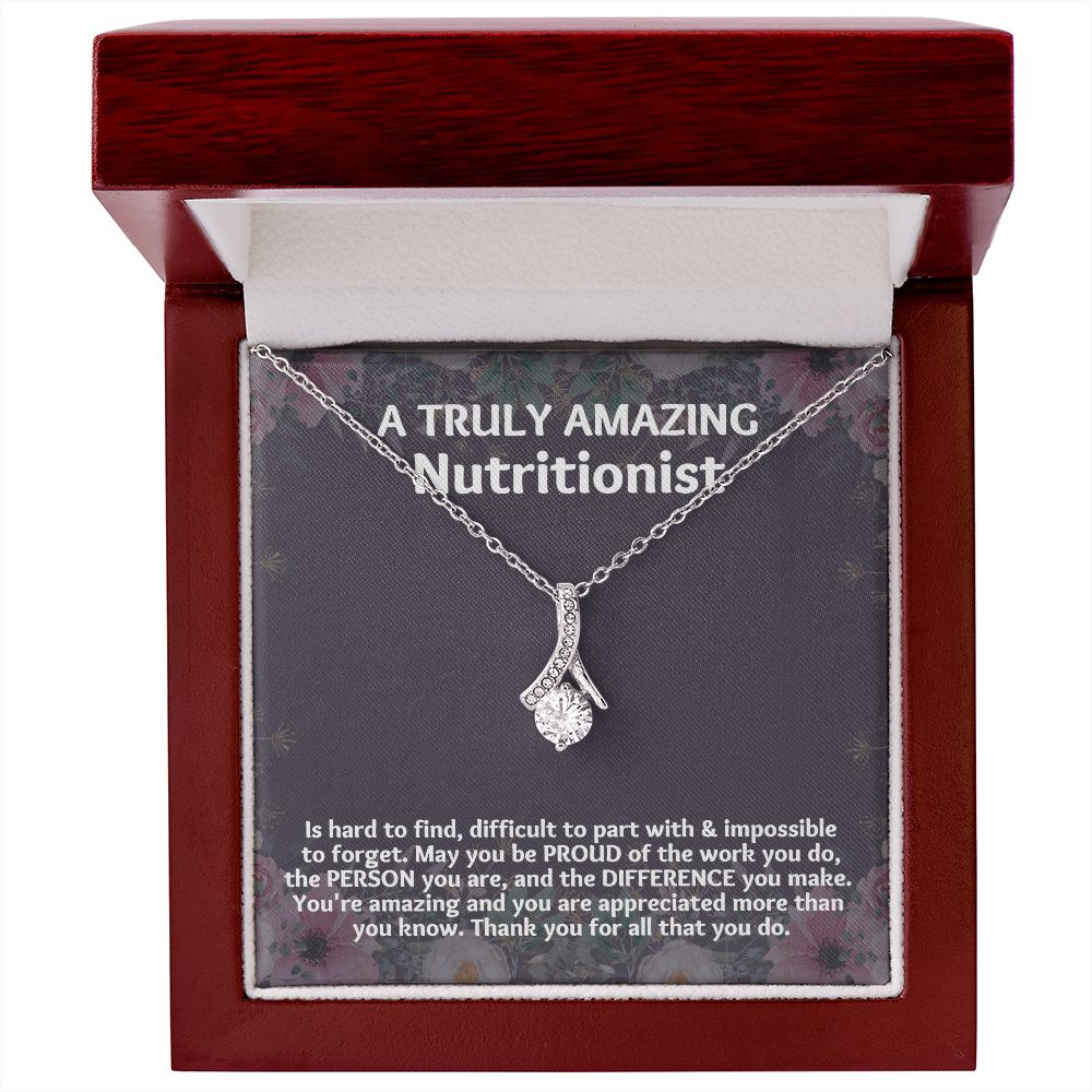 The Meaningful Christmas Gift for Your Dietician: Unique Necklace for Appreciation"