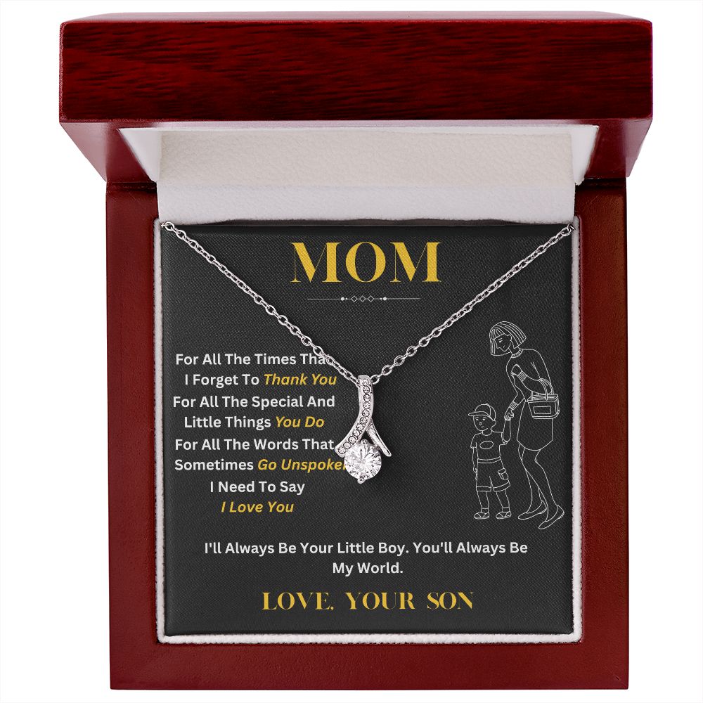 Necklace and Message Card Gift Set for Mom from Son – Unique and Thoughtful