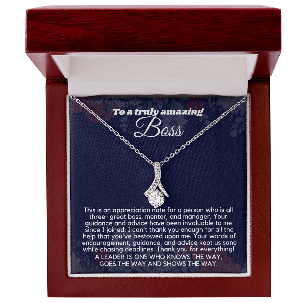 "Personalized Boss Appreciation Gifts for Women Necklace: A Gift That Will Be Treasured"