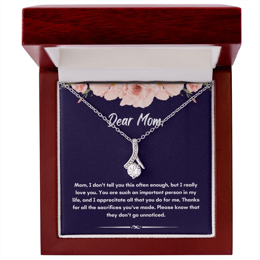 Necklace for Mom, A Meaningful Gift for Mom: Necklace That She Will Treasure from Son or Daughter on Mother's Day , Mothers Day Gift From Son Daughter, Mother's day gift SNJW23-170304