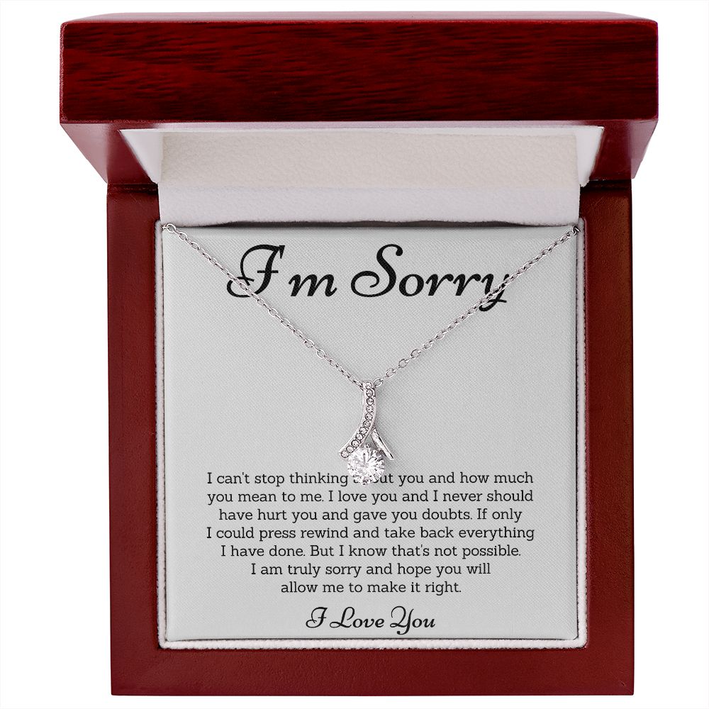 Forgiveness Necklace, Apology Gift  - Make Amends with These Apology Gifts for Her or Him SNJW23-020305