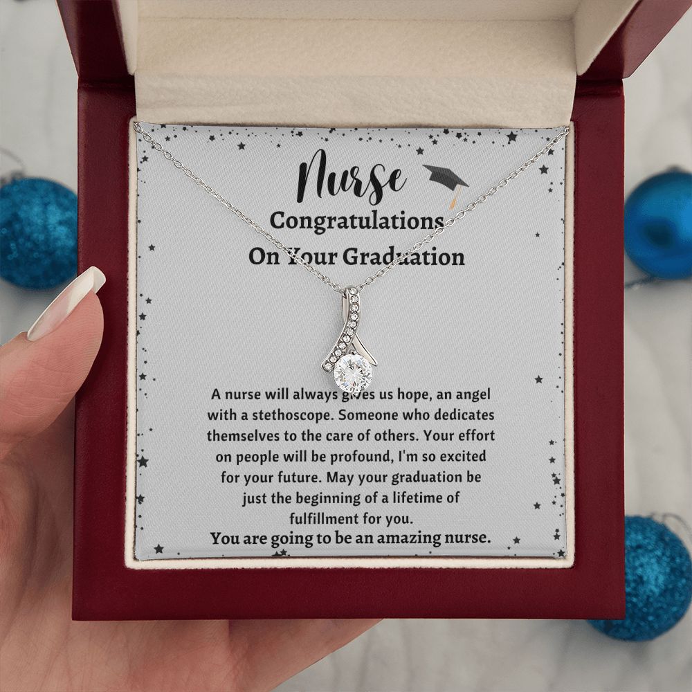 Graduation Necklace For Nurse - Personalized Nurse Gifts for a Special Touch, Graduation Necklace For Nurse, Nurse Graduate Gift, Nursing School SNJW23-030304