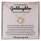 Heartfelt Goddaughter Gift from Godmother - Necklace with Message Card - Meaningful Infinity Necklace to Show Your Love