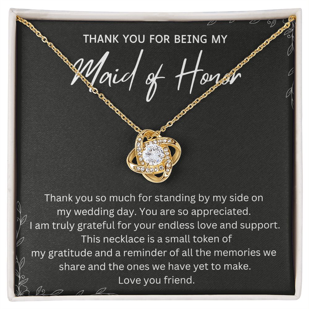 Gifts from Maid of Honor to Bride - Show Your Love with this Stunning Necklace - Say Thank You with a Thoughtful Necklace Personalize