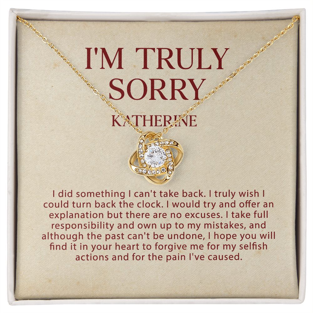 I'm Sorry Gift to Katherine