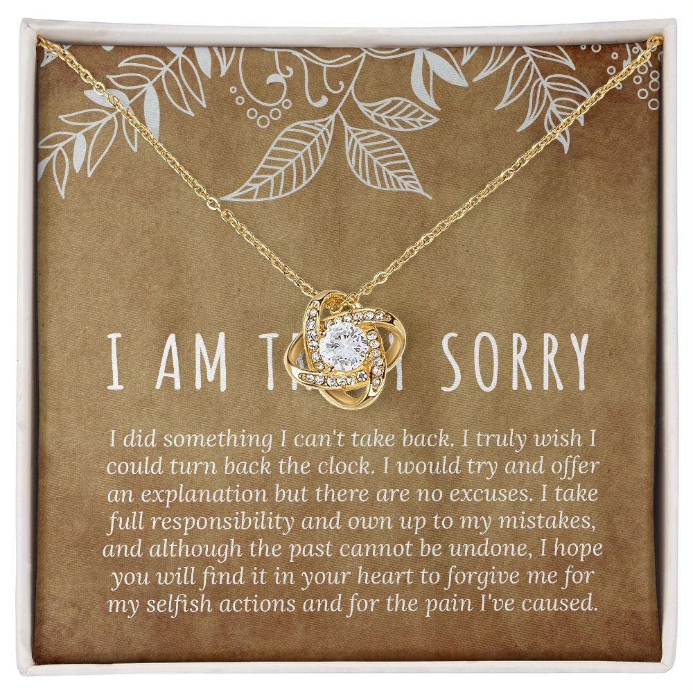 I'm Sorry Gift, Sorry Card, Apology Necklace, Sorry Gift Wife, Sorry Gift Girlfriend B0BLLXGPZZ JWSN110636