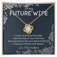 To My Beautiful Future Wife Necklace -  Thoughtful Fiancé Gift for Her- A Heartfelt Gift That Will Make Her Heart Melt