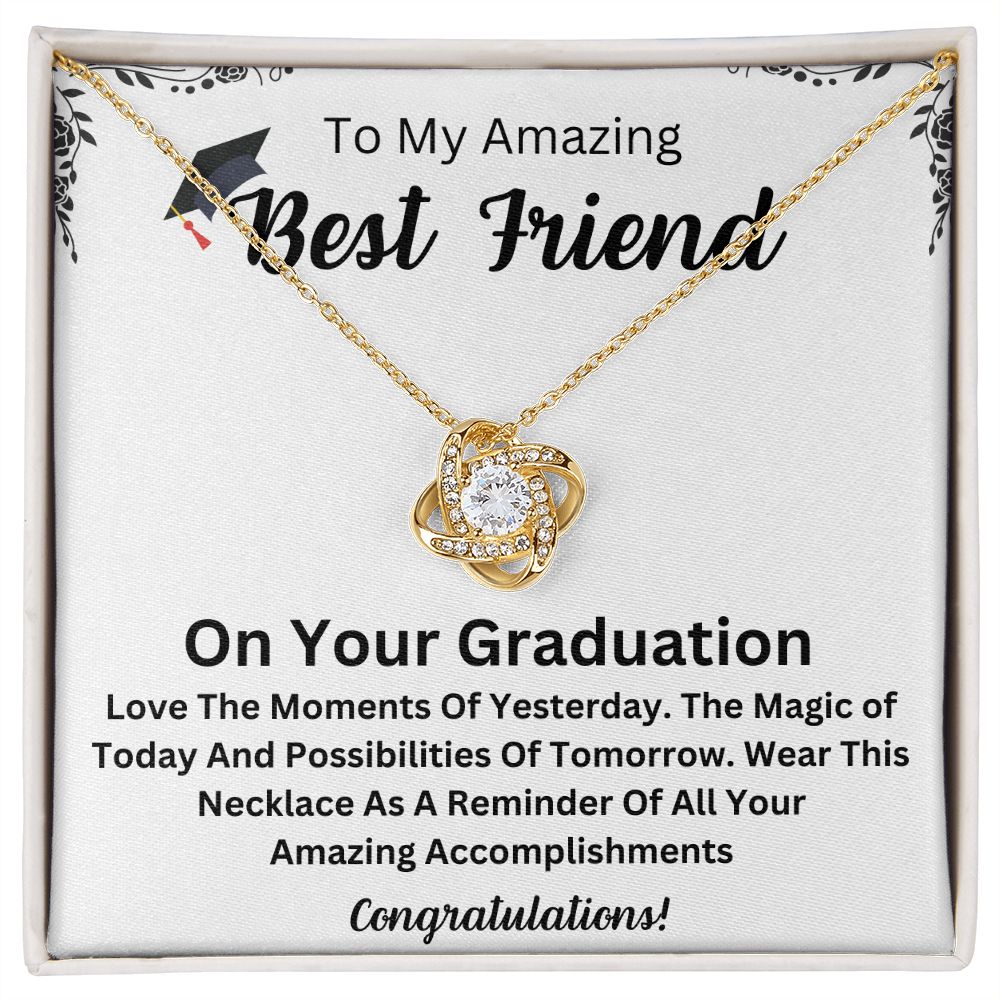 Celebrate Your Best Friend's Journey with a Beautiful and Personalized Graduation Necklace - The Ultimate Graduation Gift