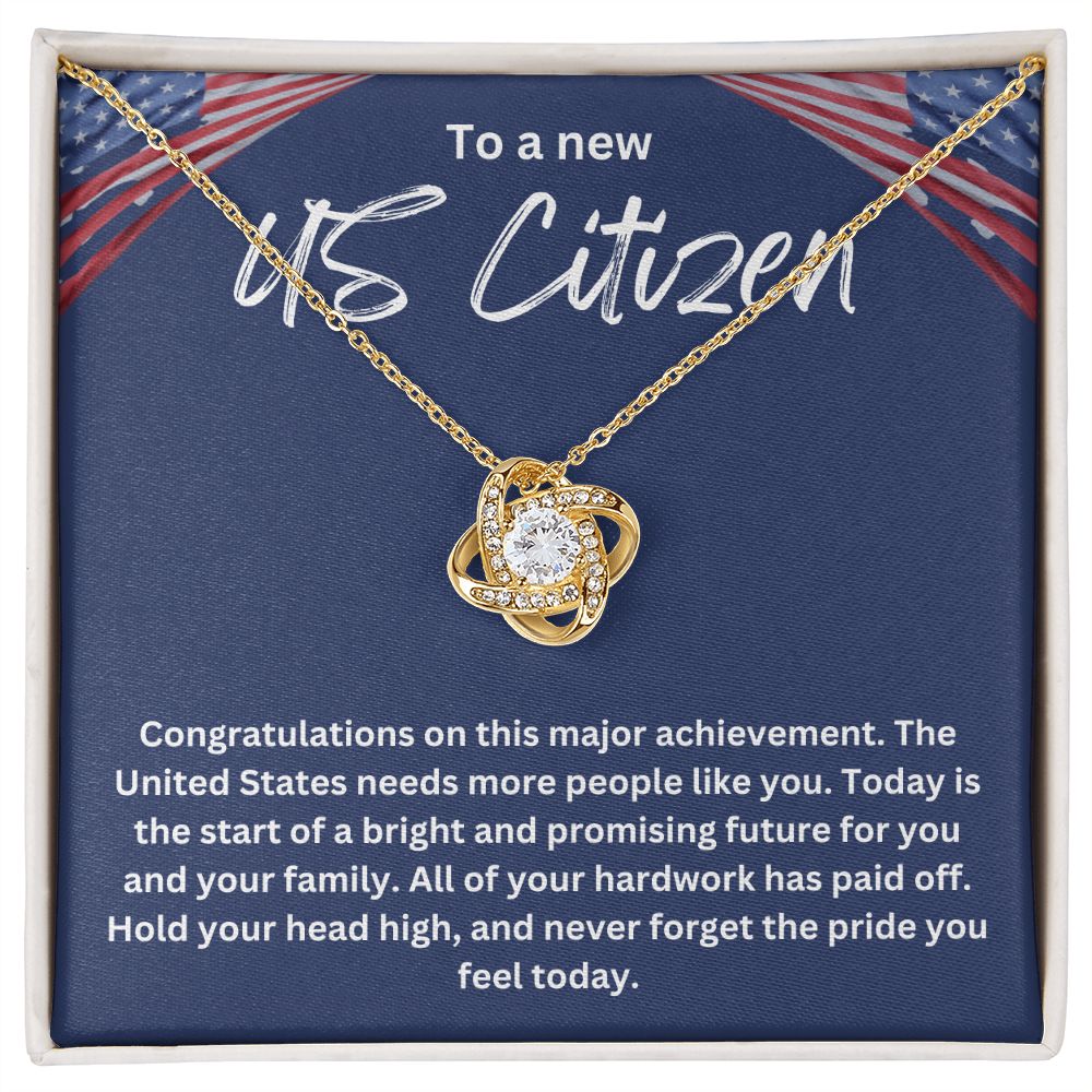 Make a Statement with Our American Citizenship Gifts Necklace - Meaning for Any Proud American