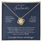 To My Soulmate Necklace for Women: A Beautiful Reminder of Your Love, Gifts For Soulmate, Soulmate Birthday, Soulmate Anniversary, Girlfriend Gift, Love Knot Necklace for her SNJW23-270206