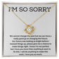 Apologize with Style-Stunning Necklaces for Saying Sorry to Your Loved One, Apology Necklace For Her, Forgiveness Gift For Girlfriend, I'm Sorry Necklace Gift For Wife SNJW23-020301