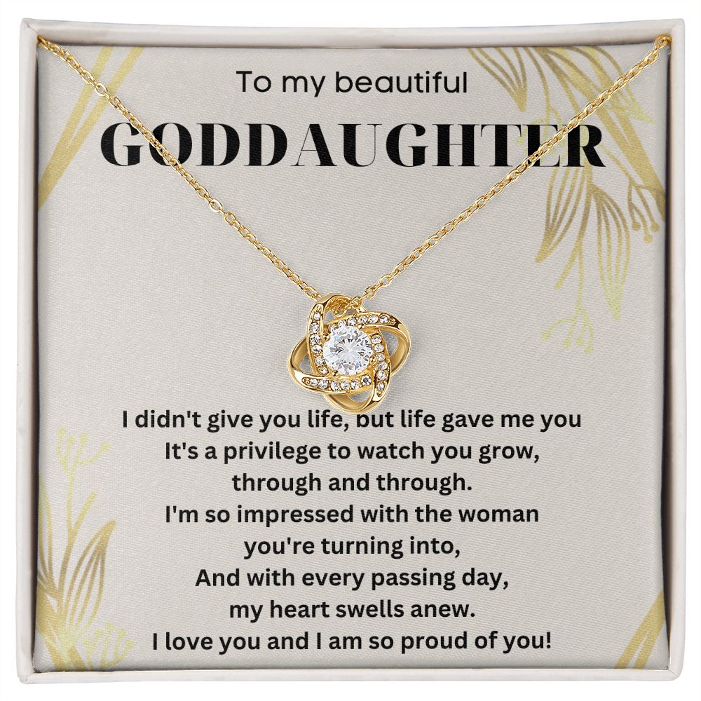 Heartwarming Goddaughter Gift from Godmother - Elegant Necklace for Your Precious God Daughter