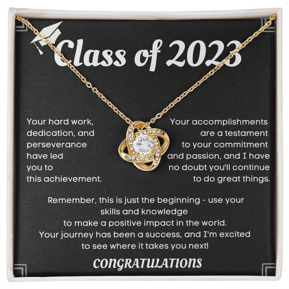 Class of [2023] Graduation Necklace - Personalized College Graduation Gift Idea for Her to Celebrate a Major Milestone
