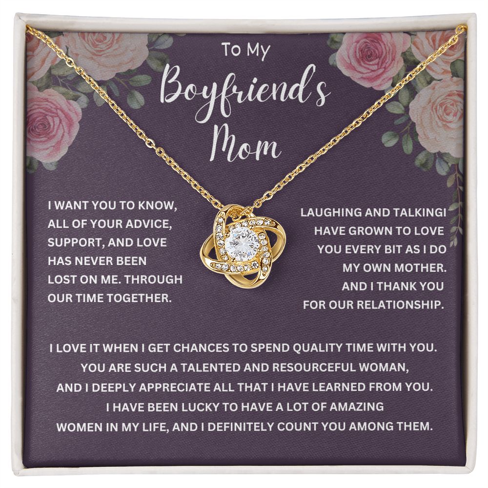 Boyfriend's Mom Necklace - A Gift of Love and Appreciation for a Special Woman -  A Gift of Protection and Love