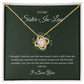 To My Sister-In-Law Necklace - Elegant Gift with a Meaningful Message, Sister in Law Gift from Bride, Gift for Sister in Law SNJW23-240207