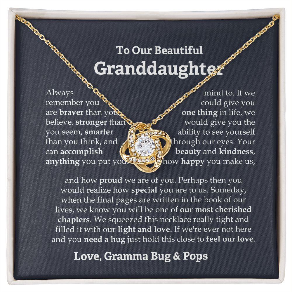To our granddaughter necklace Connie Priel From Bug Pops