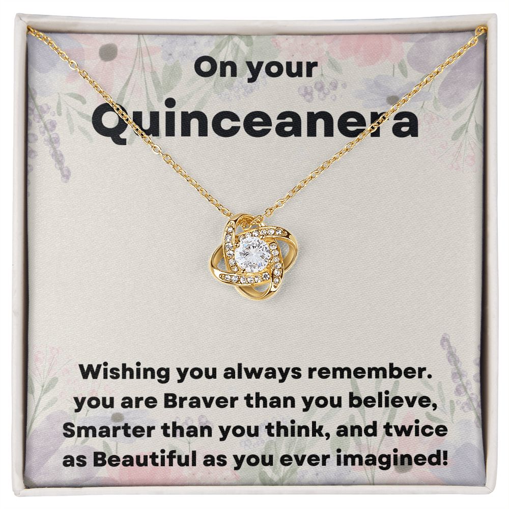 "Give Her the Gift of Elegance with Our Quinceañera Necklace"