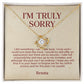 I'm Sorry Gift, Sorry Card, Apology Necklace, Sorry Gift Wife, Sorry Gift Girlfriend, Sorry Gift Friend, Forgive me Jewelry, Sorry Partner JWSN110638 (Custom)